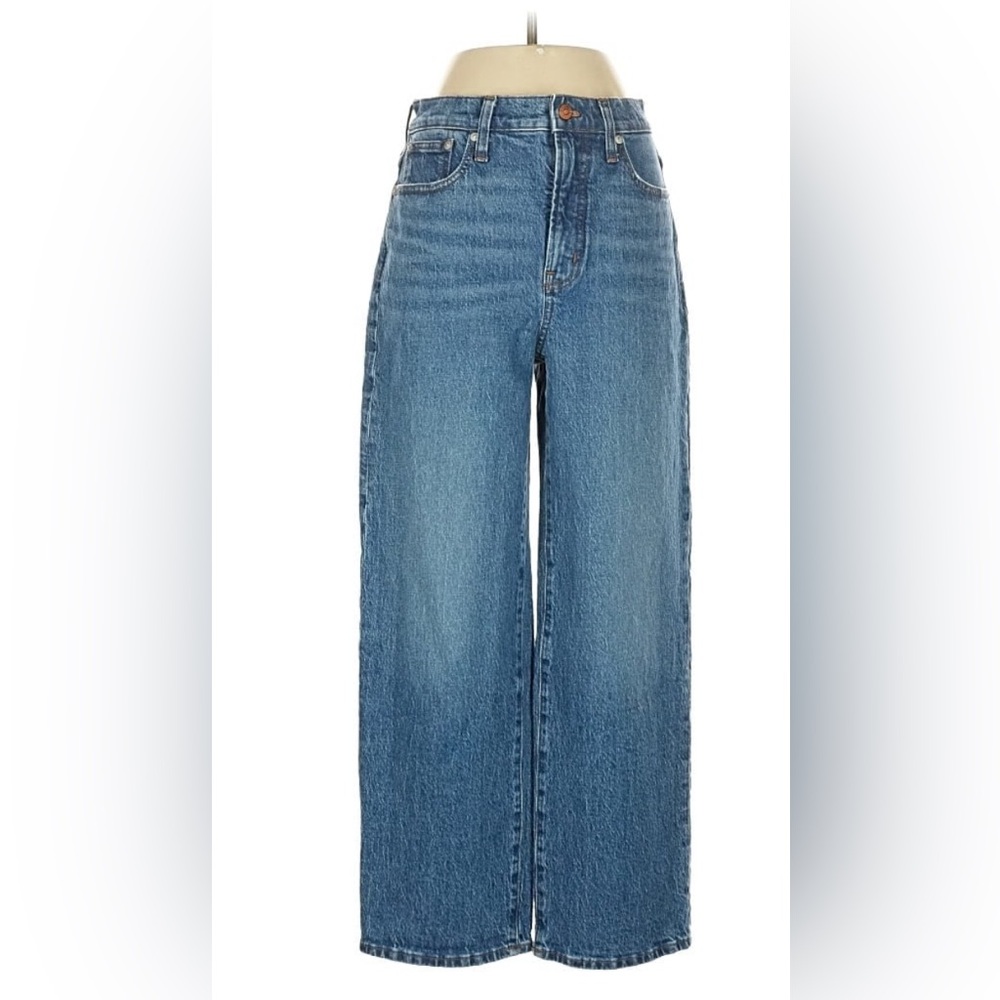 Madewell Wide-Leg Crop Jeans - like new; great condition